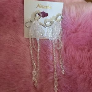 Natasha Long Bow Earrings